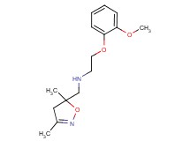 N-[(3,5-dimethyl-4,5-dihydroisoxazol-5-yl)methyl]-2-(2-methoxyphenoxy)ethanamine