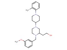 2-{1-(3-methoxybenzyl)-4-[1-(2-methylphenyl)-4-piperidinyl]-2-piperazinyl}ethanol