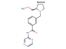 3-{[(2R)-2-(methoxymethyl)pyrrolidin-1-yl]methyl}-N-pyrazin-2-ylbenzamide