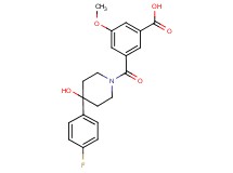 3-{[4-(4-fluorophenyl)-4-hydroxypiperidin-1-yl]carbonyl}-5-methoxybenzoic acid
