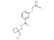 N-{[1-(hydroxymethyl)cyclobutyl]methyl}-3-[(2-methylprop-2-en-1-yl)oxy]benzamide