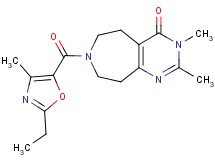7-[(2-ethyl-4-methyl-1,3-oxazol-5-yl)carbonyl]-2,3-dimethyl-3,5,6,7,8,9-hexahydro-4H-pyrimido[4,5-d]azepin-4-one