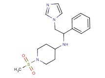 N-[2-(1H-imidazol-1-yl)-1-phenylethyl]-1-(methylsulfonyl)piperidin-4-amine