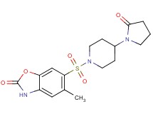 5-methyl-6-{[4-(2-oxopyrrolidin-1-yl)piperidin-1-yl]sulfonyl}-1,3-benzoxazol-2(3H)-one