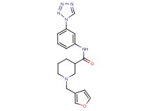 1-(3-furylmethyl)-N-[3-(1H-tetrazol-1-yl)phenyl]-3-piperidinecarboxamide