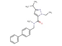 N-(4-biphenylylmethyl)-1-ethyl-3-isopropyl-N-methyl-1H-pyrazole-5-carboxamide