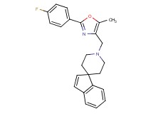 1'-{[2-(4-fluorophenyl)-5-methyl-1,3-oxazol-4-yl]methyl}spiro[indene-1,4'-piperidine]