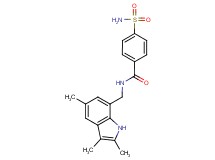 4-(aminosulfonyl)-N-[(2,3,5-trimethyl-1H-indol-7-yl)methyl]benzamide