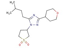 1-(1,1-dioxidotetrahydro-3-thienyl)-5-(3-methylbutyl)-3-(tetrahydro-2H-pyran-4-yl)-1H-1,2,4-triazole