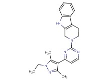 2-[4-(1-ethyl-3,5-dimethyl-1H-pyrazol-4-yl)-2-pyrimidinyl]-2,3,4,9-tetrahydro-1H-beta-carboline