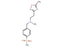 N-methyl-2-(5-methyl-1,2,4-oxadiazol-3-yl)-N-[4-(methylsulfonyl)benzyl]ethanamine