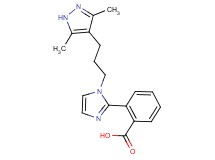 2-{1-[3-(3,5-dimethyl-1H-pyrazol-4-yl)propyl]-1H-imidazol-2-yl}benzoic acid