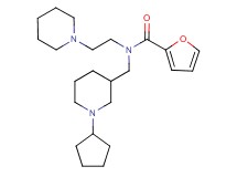 N-[(1-cyclopentyl-3-piperidinyl)methyl]-N-[2-(1-piperidinyl)ethyl]-2-furamide
