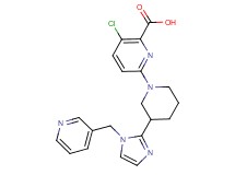 3-chloro-6-{3-[1-(pyridin-3-ylmethyl)-1H-imidazol-2-yl]piperidin-1-yl}pyridine-2-carboxylic acid