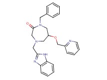 4-(1H-benzimidazol-2-ylmethyl)-1-benzyl-6-(2-pyridinylmethoxy)-1,4-diazepan-2-one