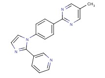 5-methyl-2-[4-(2-pyridin-3-yl-1H-imidazol-1-yl)phenyl]pyrimidine