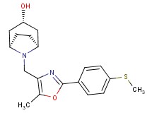 (3-endo)-8-({5-methyl-2-[4-(methylthio)phenyl]-1,3-oxazol-4-yl}methyl)-8-azabicyclo[3.2.1]octan-3-ol