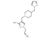 1-[(1-allyl-3-methyl-1H-pyrazol-4-yl)methyl]-4-(1H-pyrazol-1-ylmethyl)piperidine