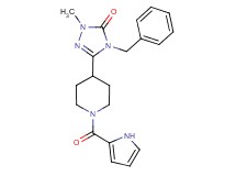 4-benzyl-2-methyl-5-[1-(1H-pyrrol-2-ylcarbonyl)piperidin-4-yl]-2,4-dihydro-3H-1,2,4-triazol-3-one