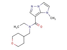 N-ethyl-1-methyl-N-(tetrahydro-2H-pyran-4-ylmethyl)-1H-imidazo[1,2-b]pyrazole-7-carboxamide