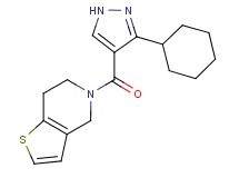 5-[(3-cyclohexyl-1H-pyrazol-4-yl)carbonyl]-4,5,6,7-tetrahydrothieno[3,2-c]pyridine