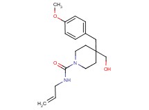 N-allyl-4-(hydroxymethyl)-4-(4-methoxybenzyl)-1-piperidinecarboxamide