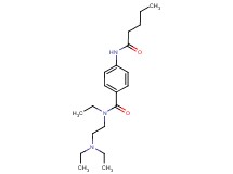 N-[2-(diethylamino)ethyl]-N-ethyl-4-(pentanoylamino)benzamide