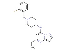 5-ethyl-N-[1-(2-fluorobenzyl)-4-piperidinyl]pyrazolo[1,5-a]pyrimidin-7-amine