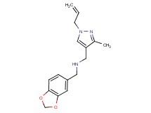 1-(1-allyl-3-methyl-1H-pyrazol-4-yl)-N-(1,3-benzodioxol-5-ylmethyl)methanamine