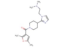 (2-{2-[1-(2,5-dimethyl-3-furoyl)-4-piperidinyl]-1H-imidazol-1-yl}ethyl)dimethylamine