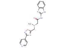 N-1H-benzimidazol-2-yl-2-{methyl[(3-pyridin-4-yl-1,2,4-oxadiazol-5-yl)methyl]amino}acetamide