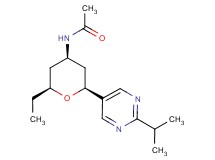 N-[(2S*,4R*,6S*)-2-ethyl-6-(2-isopropylpyrimidin-5-yl)tetrahydro-2H-pyran-4-yl]acetamide
