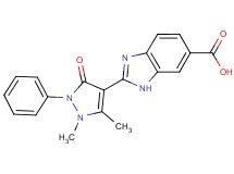 2-(1,5-dimethyl-3-oxo-2-phenyl-2,3-dihydro-1H-pyrazol-4-yl)-1H-benzimidazole-6-carboxylic acid