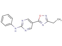 5-(3-ethyl-1,2,4-oxadiazol-5-yl)-N-phenyl-2-pyrimidinamine