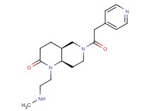 rel-(4aS,8aR)-1-[2-(methylamino)ethyl]-6-(4-pyridinylacetyl)octahydro-1,6-naphthyridin-2(1H)-one dihydrochloride