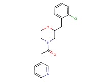 2-(2-chlorobenzyl)-4-(3-pyridinylacetyl)morpholine