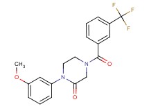 1-(3-methoxyphenyl)-4-[3-(trifluoromethyl)benzoyl]-2-piperazinone