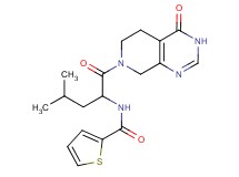 N-{3-methyl-1-[(4-oxo-4,5,6,8-tetrahydropyrido[3,4-d]pyrimidin-7(3H)-yl)carbonyl]butyl}thiophene-2-carboxamide