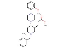methyl 3-[(3S*,4R*)-4-[4-(2-methoxyphenyl)-1-piperazinyl]-1-(2-methylbenzyl)-3-piperidinyl]propanoate