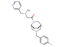 2-[(1S*,5R*)-3-(4-fluorobenzyl)-3,6-diazabicyclo[3.2.2]non-6-yl]-N-methyl-2-oxo-N-(pyridin-3-ylmethyl)ethanamine