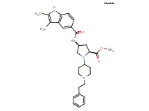 methyl (4S)-4-{[(2,3-dimethyl-1H-indol-5-yl)carbonyl]amino}-1-[1-(2-phenylethyl)-4-piperidinyl]-L-prolinate