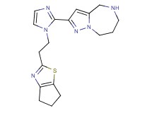2-{1-[2-(5,6-dihydro-4H-cyclopenta[d][1,3]thiazol-2-yl)ethyl]-1H-imidazol-2-yl}-5,6,7,8-tetrahydro-4H-pyrazolo[1,5-a][1,4]diazepine dihydrochloride