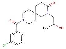 9-(3-chlorobenzoyl)-2-(2-hydroxypropyl)-2,9-diazaspiro[5.5]undecan-3-one