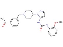 N-{1-[1-(3-acetylbenzyl)-4-piperidinyl]-1H-pyrazol-5-yl}-N'-(2-methoxyphenyl)urea