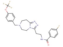 4-fluoro-N-(2-{7-[4-(trifluoromethoxy)benzyl]-6,7,8,9-tetrahydro-5H-[1,2,4]triazolo[4,3-d][1,4]diazepin-3-yl}ethyl)benzamide