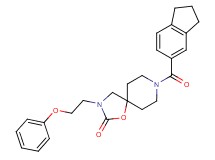 8-(2,3-dihydro-1H-inden-5-ylcarbonyl)-3-(2-phenoxyethyl)-1-oxa-3,8-diazaspiro[4.5]decan-2-one