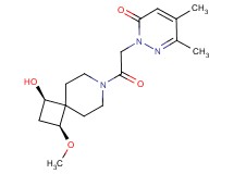 2-{2-[(1R*,3S*)-1-hydroxy-3-methoxy-7-azaspiro[3.5]non-7-yl]-2-oxoethyl}-5,6-dimethylpyridazin-3(2H)-one