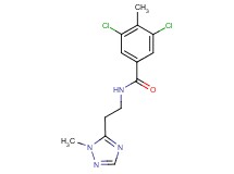 3,5-dichloro-4-methyl-N-[2-(1-methyl-1H-1,2,4-triazol-5-yl)ethyl]benzamide