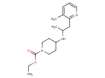 ethyl 4-{[1-methyl-2-(3-methylpyridin-2-yl)ethyl]amino}piperidine-1-carboxylate
