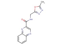 N-[(5-methyl-1,3,4-oxadiazol-2-yl)methyl]quinoxaline-2-carboxamide